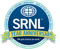 SRNL 10 year anniversary logo
