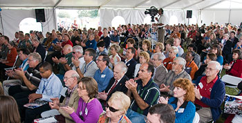 Over 400 SRS retirees, current employees, area residents, and local media attended the Oct. 30, 2009 commemorative event.