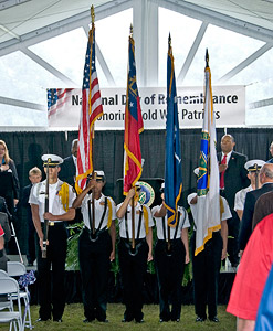The opening flag ceremony was performed by the Silver Bluff High School JROTC.