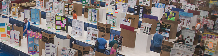 Science Fair exhibit floor