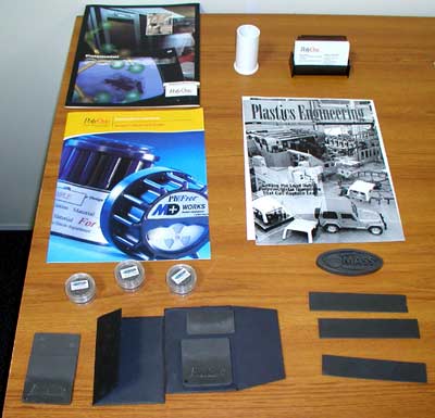 Ecomass products and literature display